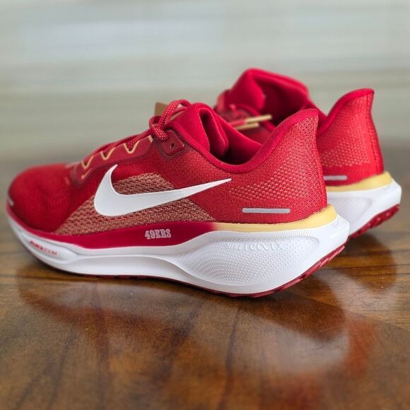 Nike Zoom Pegasus 41 NFL San Francisco 49ers Team Issued PE Men's 9.5 FZ5070-600 - Picture 5 of 16